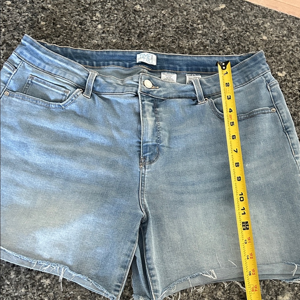 Light Blue Denim Women Shorts Time And Tru
